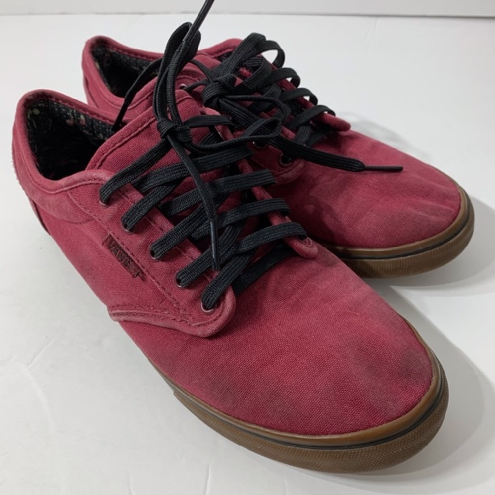Vans Sneakers Cute and‎ Comfy Burgundy and Black S8